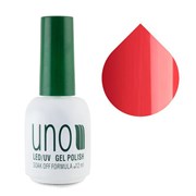 Uno Гель-лак для ногтей / Coral 049, красно-оранжевый, 12 мл 13360-12077