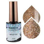 Manita Professional Гель-лак для ногтей светоотражающий с хлопьями юки / Multichrome Reflective №03, 10 мл 22356-43563