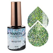 Manita Professional Гель-лак для ногтей светоотражающий с хлопьями юки / Multichrome Reflective №06, 10 мл 22359-43566