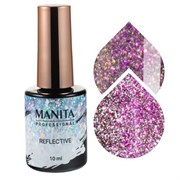 Manita Professional Гель-лак для ногтей светоотражающий с хлопьями юки / Multichrome Reflective №07, 10 мл 22360-43567