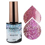 Manita Professional Гель-лак для ногтей светоотражающий с хлопьями юки / Multichrome Reflective №01, 10 мл 22354-54774