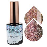 Manita Professional Гель-лак для ногтей светоотражающий с хлопьями юки / Multichrome Reflective №02, 10 мл 22355-54775