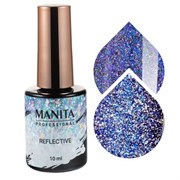 Manita Professional Гель-лак для ногтей светоотражающий с хлопьями юки / Multichrome Reflective №09, 10 мл 22362-54776