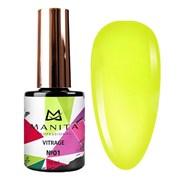 Manita Professional Гель-лак для ногтей c эффектом витража / Vitrage №01, желтый, 10 мл 23290-64603
