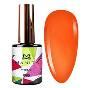 Manita Professional Гель-лак для ногтей c эффектом витража / Vitrage №05, морковно-красный, 10 мл 23294-64607