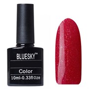 Bluesky Гель-лак для ногтей / Classic 120 SH, красный с золотым шиммером, 10 мл 6467-76009