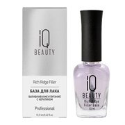 IQ Beauty База для лака выравнивание и питание с кератином / Rich Ridge Filler Base, 12,5 мл 25042-72404