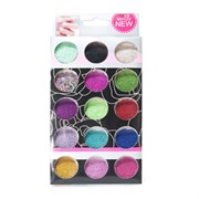 Nail Art Бисер для дизайна ногтей, 15 шт/уп, средний 9443-6459