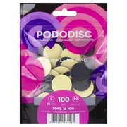 Staleks Сменные файлы на мягкой основе для педикюрного диска / Pododisk L, 100 грит 17993-19269