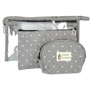 Kristaller Набор косметичек Handmade 3 in 1, серый 25003-72463