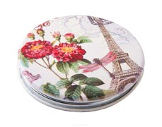 Dewal Beauty Зеркало косметическое карманное круглое / Парижская мода MR-10, 60 мм 3427-2627