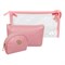 Kristaller Набор косметичек Embossing circle 3 in 1, розовый 25087-72546 - фото 14805386